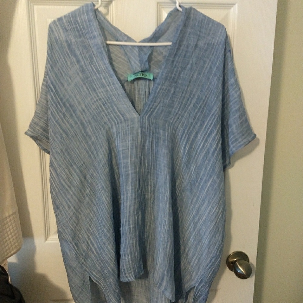 Karlie blue top (L)